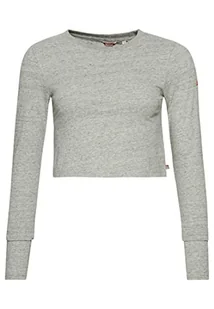 Superdry Koszulka damska z długim rękawem, Athletic Grey Marl, 38 - Koszulki i topy damskie - miniaturka - grafika 1