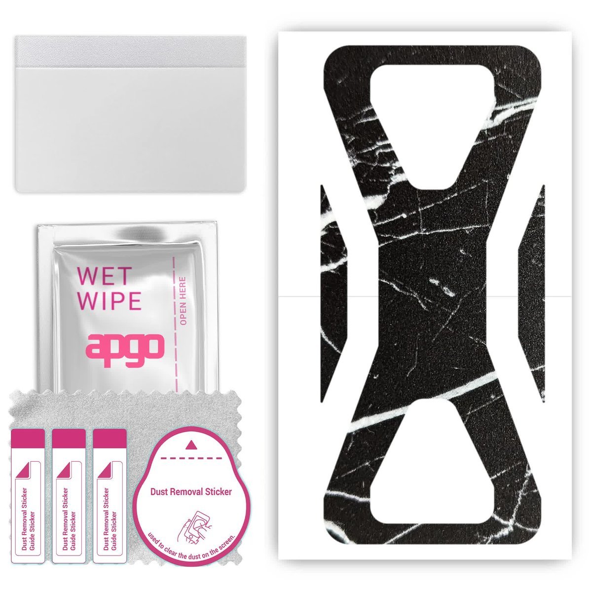 Folia naklejka skórka strukturalna na TYŁ do Black Shark 3S - Marmur Ciemny - apgo SKINS