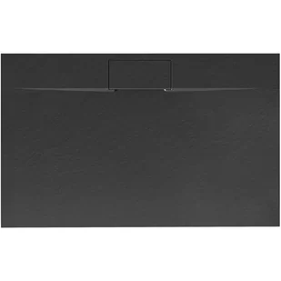 Rea Brodzik prysznicowy Bazalt Long Black 80x100 - Brodziki prysznicowe - miniaturka - grafika 1