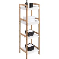 Meble łazienkowe - BALIV Regał łazienkowy prosty 4 półki 100x30x29cm - miniaturka - grafika 1