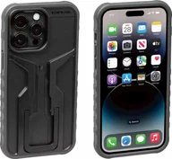 Etui i futerały do telefonów - Etui na telefon Topeak RideCase, kompatybilne z Apple iPhone 14 Pro Max, czarno-szare, bez uchwytu - miniaturka - grafika 1