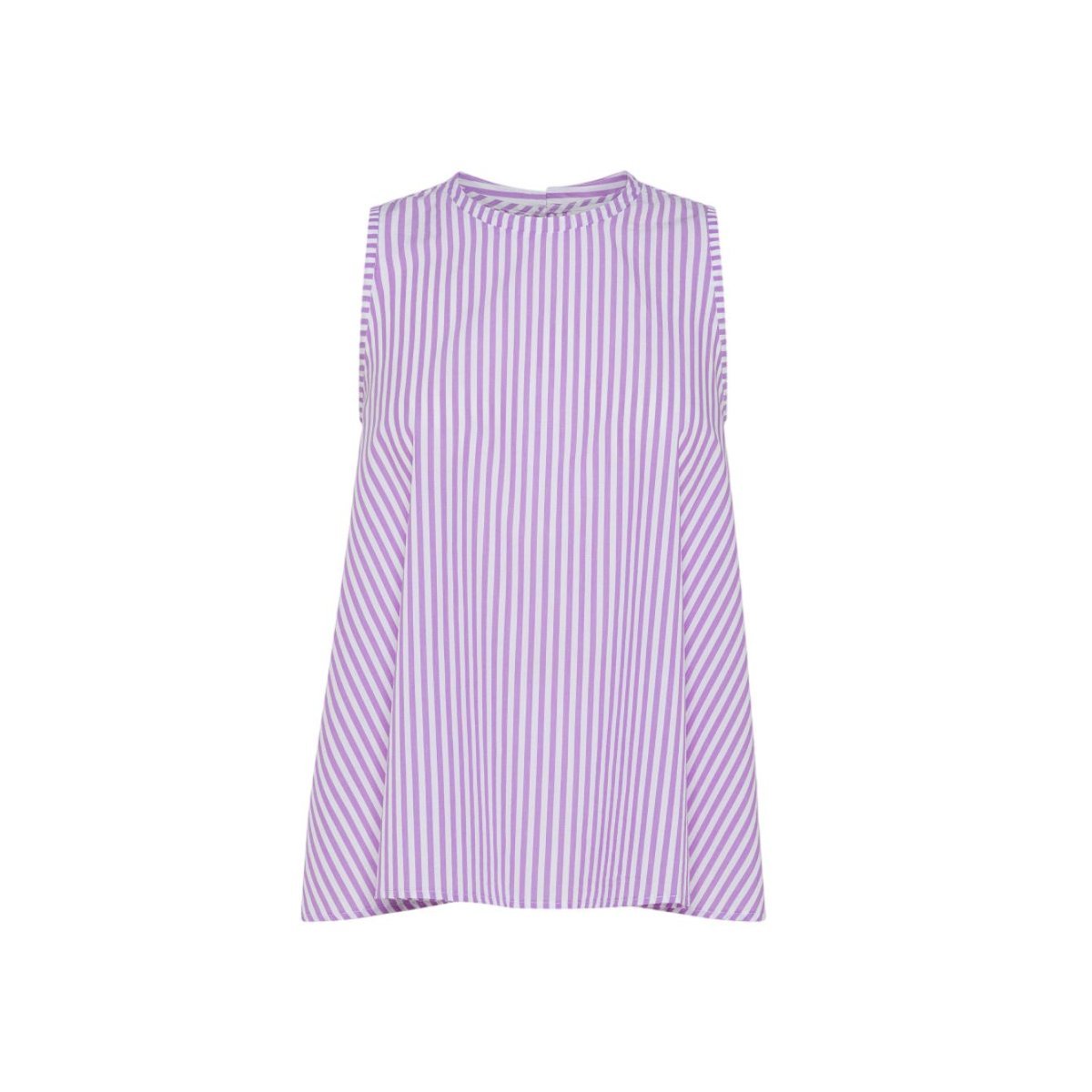 Sun68 - Blusa A Righe Bianco/lilla S34212