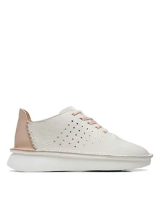 Clarks Skórzane sneakersy w kolorze kremowym - Trampki damskie - miniaturka - grafika 1