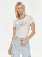 Koszulki i topy damskie - Guess T-Shirt W4GI30 J1314 Biały Slim Fit - miniaturka - grafika 1