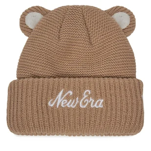 Czapka New Era Teddy Bear Ears Cuff Knit Beanie 60580864 Brązowy - Czapki dla dzieci - miniaturka - grafika 1