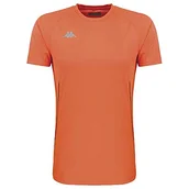 Koszulki męskie - Kappa Męski top techniczny Fanio, pomarańczowy fluor, 10Y - miniaturka - grafika 1