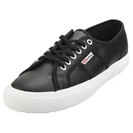 Sneakersy damskie - Superga Skórzane sneakersy uniseks 2750, Czarny Black 999, 35 EU - miniaturka - grafika 1