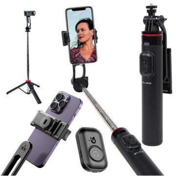 Statyw Do Telefonu 132,5 cm Selfie Stick Uchwyt Pilot Bluetooth Tripod