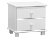 Szafki nocne - Szafka drewniana nr S7 biała - miniaturka - grafika 1