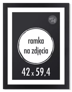 RAMKA NA ZDJĘCIA 42x59,4 cm A2 foto ramki czarna 59,4x42 - Ramki na zdjęcia - miniaturka - grafika 1