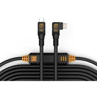 Inne akcesoria studyjne - Kabel Tether Tools Tether Pro 31' (9.4m), USB-C to USB-C, Straight to Right, Non-Reflective Black - miniaturka - grafika 1