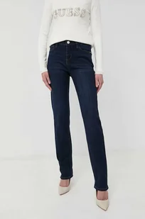Morgan jeansy damskie kolor granatowy high waist - Spodnie damskie - miniaturka - grafika 1
