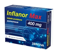Przeziębienie i grypa - Inflanor Max 400 mg, 20 tabletek - miniaturka - grafika 1