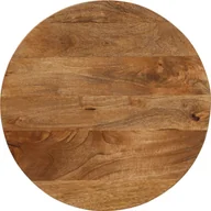 Stoły - vidaXL vidaXL Blat stołu, 50x3,8 cm, okrągły, surowe lite drewno mango - miniaturka - grafika 1