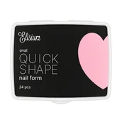 Akcesoria do paznokci - Quick Shape Nail Form Mini formy do przedłużania paznokci Oval 24szt - miniaturka - grafika 1
