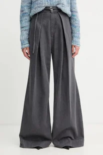 BOSS jeansy damskie kolor szary 50546860 - Spodnie damskie - miniaturka - grafika 1