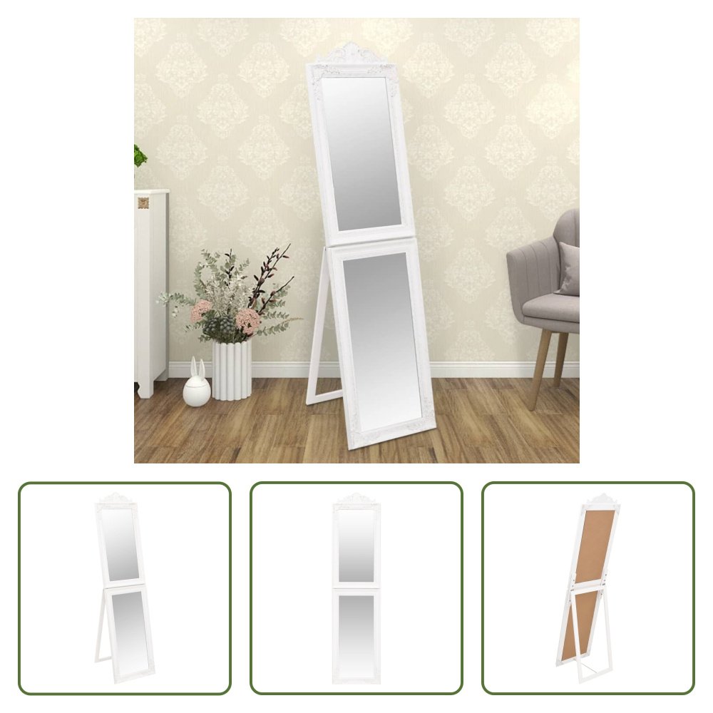 Lustro stojące Living Store białe 50x200 cm