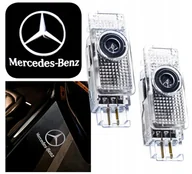 Akcesoria tuningowe - Zestaw 2x Projektor Led Logo Lampa Do Drzwi Mercedes C W203 Clk W209 Slk - miniaturka - grafika 1