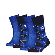 Skarpetki damskie - Tommy Hilfiger Skarpety dziecięce CLSSC (4 sztuki), Blue Combo., 31-34 - miniaturka - grafika 1