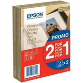 Papier do drukarek - Papíry do tiskárny Epson Premium Glossy Photo 10x15, 225g, 80 listů - miniaturka - grafika 1