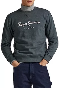 Pepe Jeans Bluza męska Nouvel, Zielony (Regent Green), L - Bluzy męskie - miniaturka - grafika 1