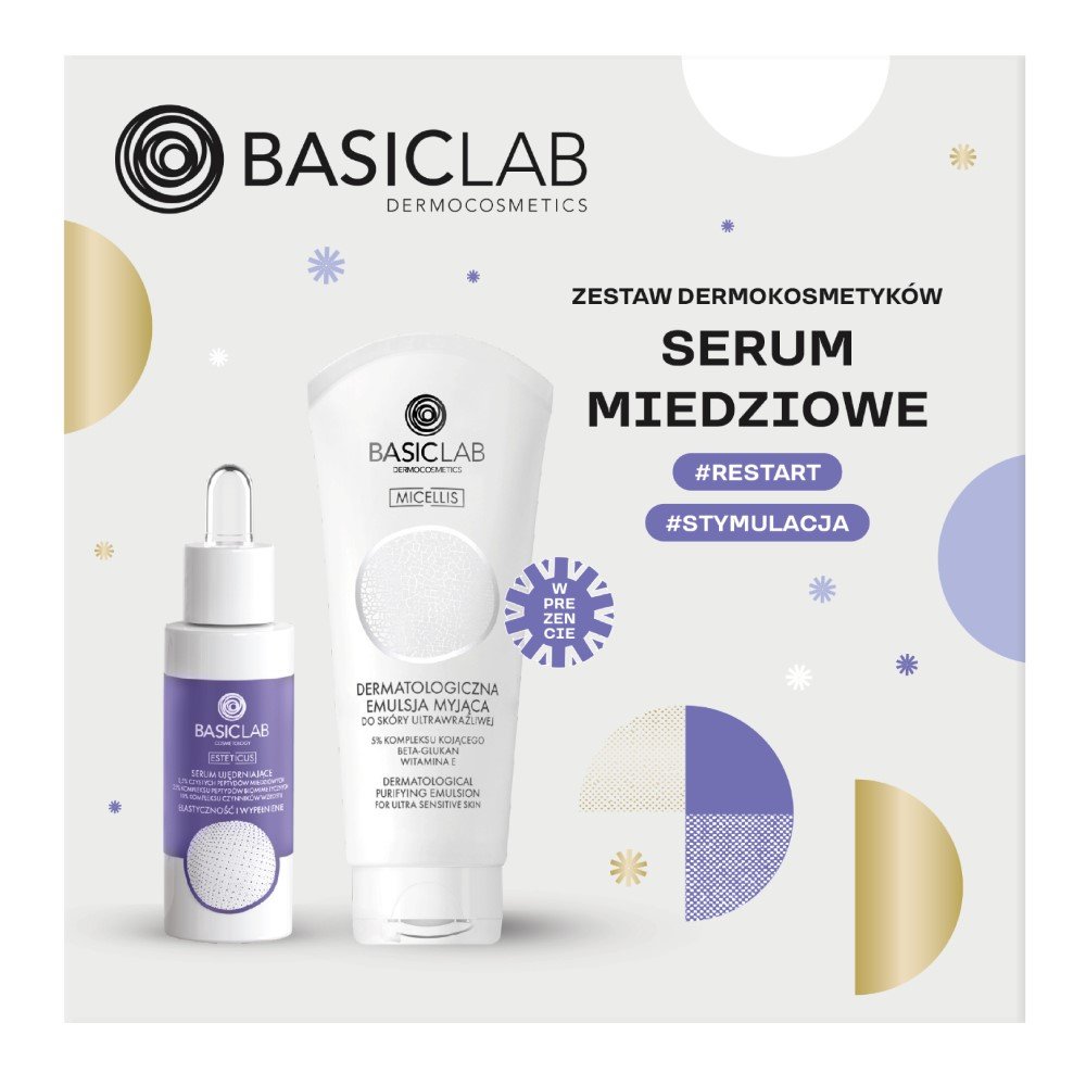 Basiclab Dermocosmetics Serum Miedziowe Zestaw dermokosmetyków