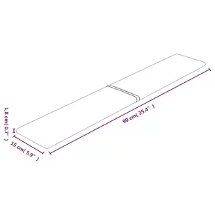 Panele ścienne, 12 szt, kolor wina, 90x15 cm, aksamit, 1,62 m² - Panele ścienne i boazeria - miniaturka - grafika 9