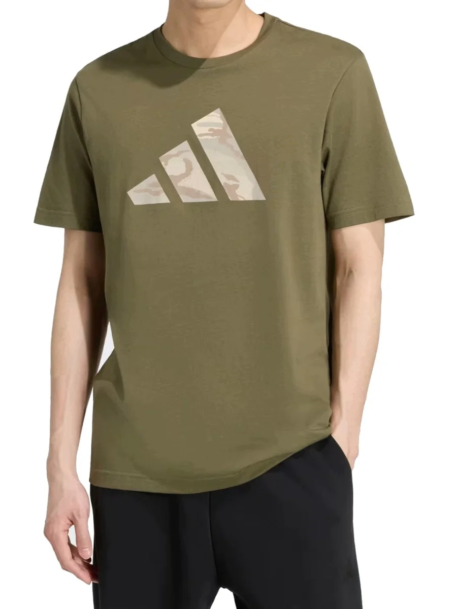 KOSZULKA ADIDAS KT1685 t shirt Camo Three Bar bawełniana sportowa M