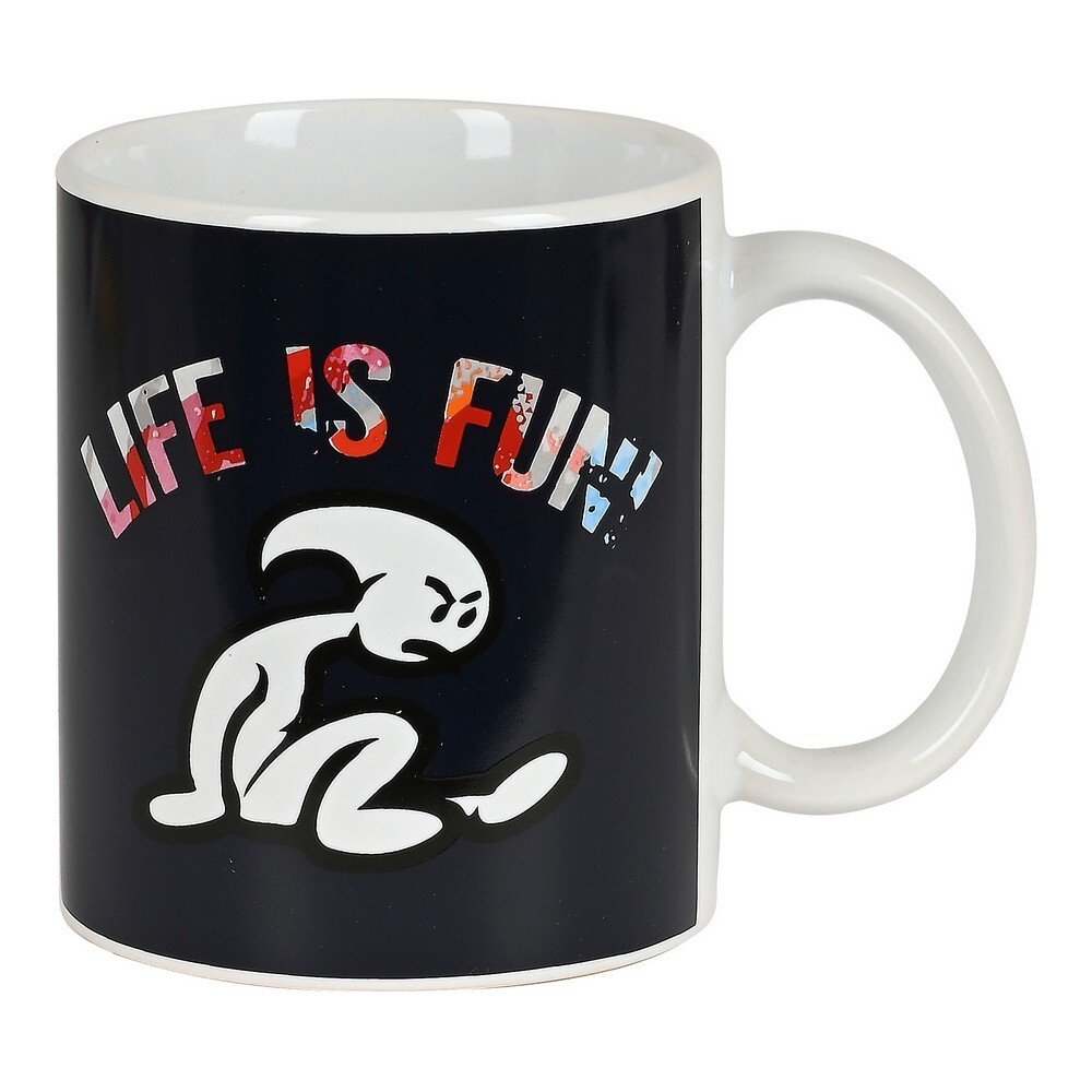Kubek ceramiczny El Niño Life is fun kolorowy (350 ml)