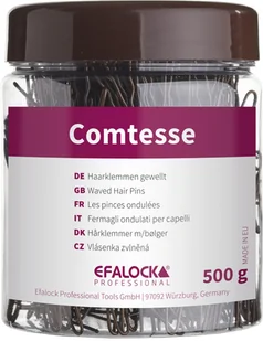 Efalock Comtesse, wsuwki do włosów, 7cm, opakowanie 500g, czarny - Ozdoby do włosów - miniaturka - grafika 1