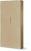 Szafy biurowe - JAN NOWAK Duża szafa z półkami JAN H, 900 x 1950 x 400 mm, Fresh Style: beżowy - miniaturka - grafika 1