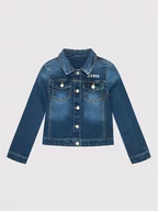 Kurtki i płaszcze dla chłopców - Guess Kurtka jeansowa J81L21 D4HB0 Niebieski Regular Fit - miniaturka - grafika 1