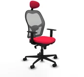 Fotele i krzesła biurowe - Krzesło Biurowe Piqueras y Crespo 1D036N1 Czerwony - miniaturka - grafika 1