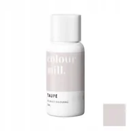 Dodatki do ciast w proszku - Barwnik olejowy Colour Mill 20ml TAUPE Cielisty Szary SPOŻYWCZY do mas - miniaturka - grafika 1