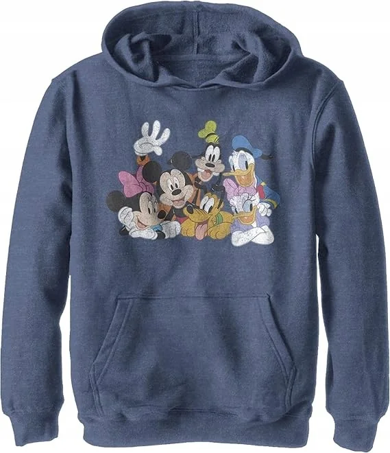 JUST HOODS GRANATOWA BLUZA DZIECIĘCA Z NADRUKIEM MYSZKA MIKI 122-128cm 7FA