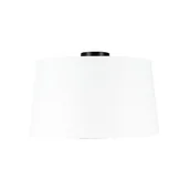 Oprawy, klosze i abażury - QAZQA Nowoczesny plafon czarny klosz biały 45cm - Combi - miniaturka - grafika 1