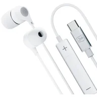 Słuchawki - 3mk Wired Earphones USB-C białe - miniaturka - grafika 1