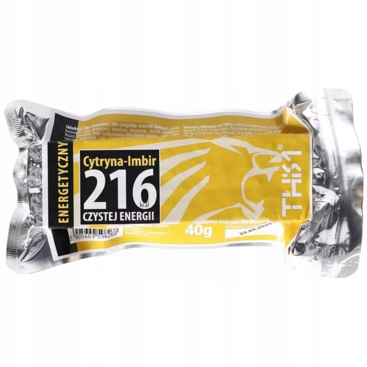 Racja żywnościowa Baton energetyczny Energy bar THIS-1 CYI Cytryna-imbir