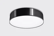 Lampy sufitowe - Sollux Lighting Plafon ARENA 55 czarny - miniaturka - grafika 1