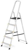 Drabiny - DRABEST Drabina aluminiowa, 5 stopni, wytrzymałość 150 kg I-1915 - miniaturka - grafika 1