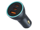 Ładowarki samochodowe - BASEUS Samochodowa 65W GaN 2x USB-C USB-A Golden Contactor Pro C00035202841-00 - miniaturka - grafika 1