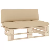 Sofy ogrodowe - vidaXL Ogrodowa sofa środkowa z palet, impregnowane drewno sosnowe - miniaturka - grafika 1