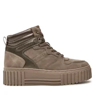 Sneakersy damskie - Sneakersy s.Oliver 5-25225-43 Brązowy - miniaturka - grafika 1