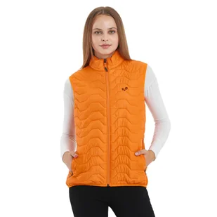 Kamizelka turystyczna damska Woolona Merino - Kurtki i kamizelki sportowe damskie - miniaturka - grafika 1