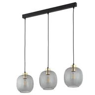 Lampy sufitowe - Potrójna lampa wisząca nad stół Omega 4574 TK Lighting szklana grafitowa - miniaturka - grafika 1