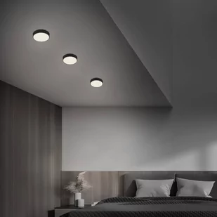 Lampa sufitowa LED Flame Star, Ø 15,7cm, czarna - Lampy sufitowe - miniaturka - grafika 2