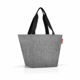 Torba shopper M twist silver kod: RZS7052 + Sprawdź na SuperWnetrze.pl - Torby i wózki na zakupy - miniaturka - grafika 1