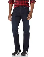 Spodenki męskie - Amazon Essentials Męskie spodnie jeansowe o prostym kroju, niebieskie, koperty, farbowane, 33W / 32L - miniaturka - grafika 1