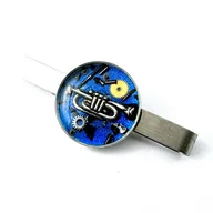 Spinki do mankietów i krawatów - Spinka do krawata - Dla Muzyka - TRĄBKA (BLUE) (unikat) - miniaturka - grafika 1