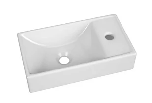 Misa umywalkowa z ceramiki, 41x22x9 cm, biały - Umywalki - miniaturka - grafika 1